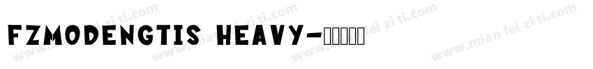 FZMoDengTiS Heavy字体转换